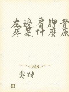 左边肩胛骨旁边疼是什么原因