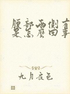 腹部两侧有硬块是怎么回事