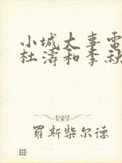 小城大事电视剧杜涛和李秋萍