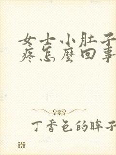 女士小肚子下边疼怎么回事