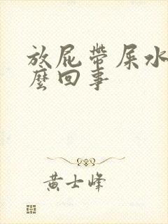 放屁带屎水是怎么回事封面