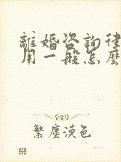 离婚咨询律师费用一般怎么收费