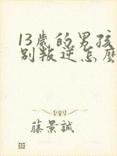 13岁的男孩特别叛逆怎么办