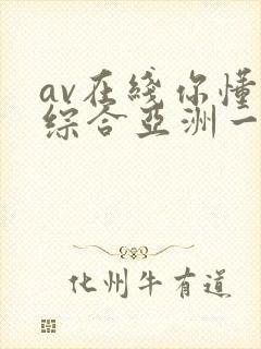 av在线你懂的综合亚洲一区