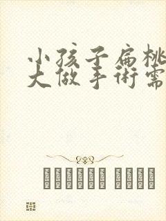 小孩子扁桃体肥大做手术需要多少钱封面