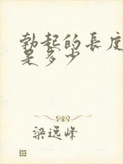 勃起的长度一般是多少封面