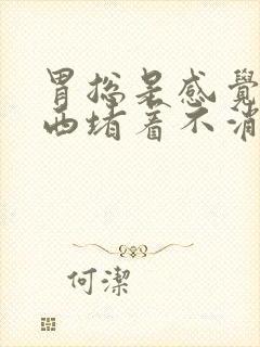 胃总是感觉有东西堵着不消化