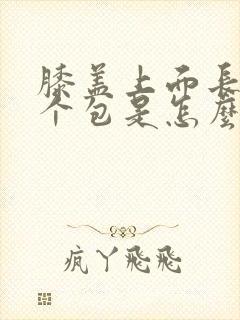 膝盖上面长了一个包是怎么回事封面