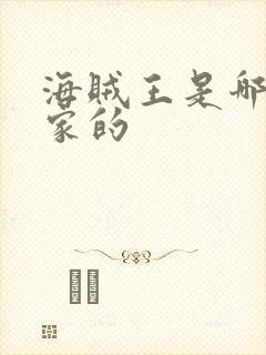 海贼王是哪个国家的封面