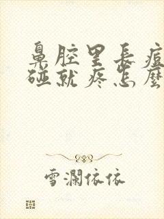 鼻腔里长痘痘一碰就疼怎么办