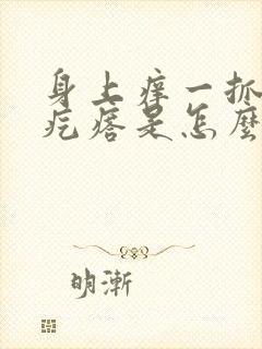 身上痒一抓就出疙瘩是怎么回事