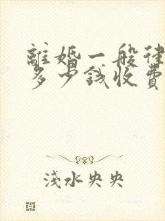 离婚一般律师费多少钱收费标准封面