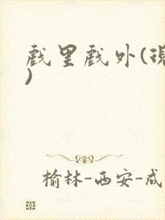 戏里戏外(现场)封面