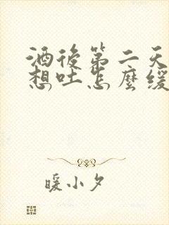 酒后第二天恶心想吐怎么缓解