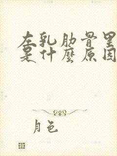 左乳肋骨里面疼是什么原因