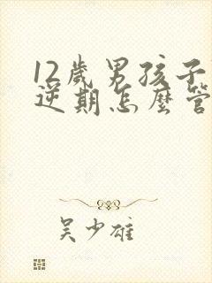 12岁男孩子叛逆期怎么管教封面