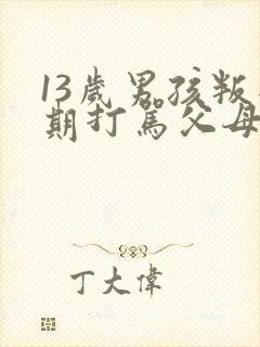 13岁男孩叛逆期打骂父母