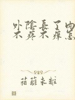 外阴长了肉疙瘩不疼不痒怎么回事