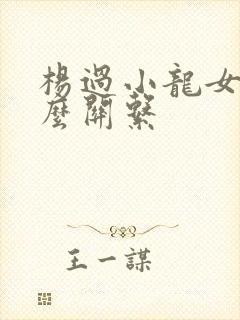 杨过小龙女是什么关系封面
