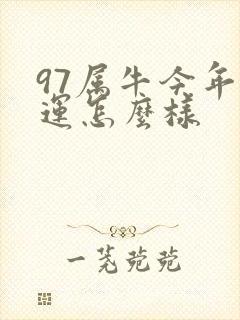 97属牛今年财运怎么样封面