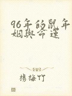 96年的鼠年婚姻与命运