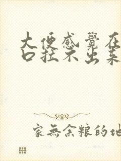 大便感觉在肛门口拉不出来怎么办