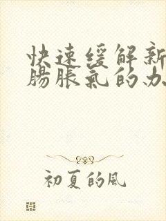 快速缓解新生儿肠胀气的办法封面