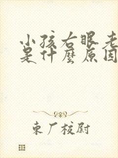 小孩右眼老是眨是什么原因