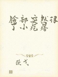 脸部突然很痒起了小疙瘩