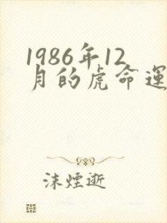 1986年12月的虎命运如何