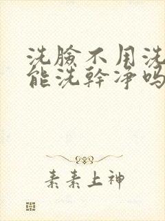 洗脸不用洗面奶能洗干净吗