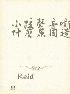 小孩声音嘶哑是什么原因造成的封面