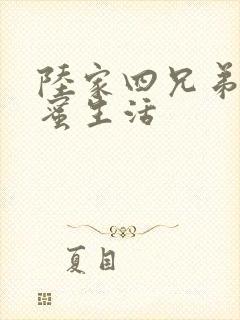 陆家四兄弟的甜蜜生活
