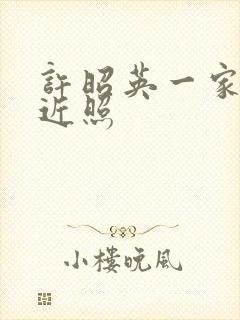 许昭英一家三口近照封面