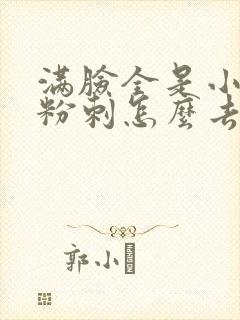 满脸全是小闭口粉刺怎么去除