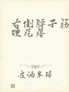 右侧脖子筋上有硬疙瘩封面