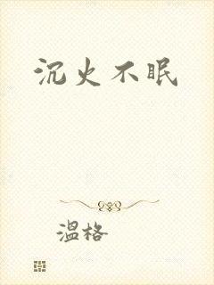 沉火不眠封面