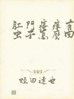 肛门瘙痒有白色虫子怎么回事