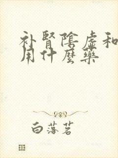 补肾阴虚和阳虚用什么药