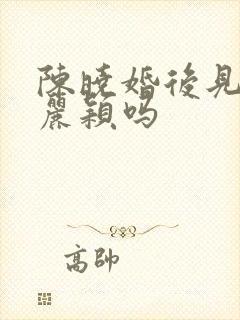 陈晓婚后见过赵丽颖吗