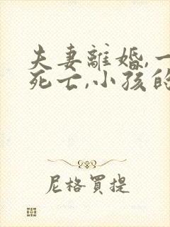 夫妻离婚,一方死亡,小孩的抚养权封面