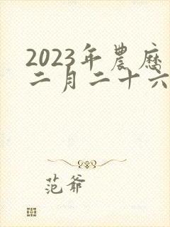 2023年农历二月二十六出生男孩命运