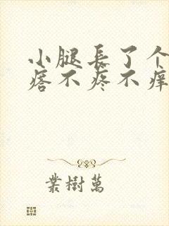 小腿长了个小疙瘩不疼不痒