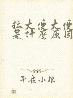 拉大便大便出血是什么原因