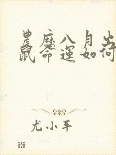 农历八月出生的鼠命运如何