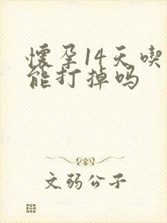 怀孕14天吃药能打掉吗