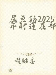 属兔的2025年财运在哪方位