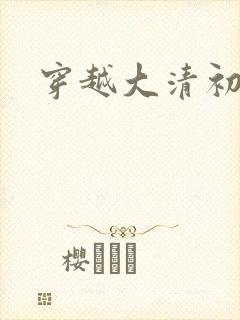 穿越大清初年封面