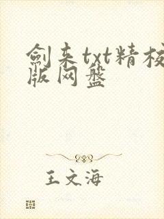 剑来txt精校版网盘