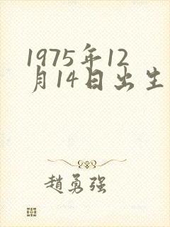 1975年12月14日出生是什么命